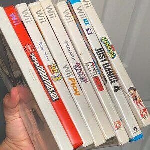 LOT OF 8 Nintendo Wii Games - Super Mario Bros & More